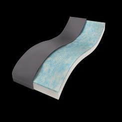 Rhombo-Care® Therm, 90 x 200 x 14 cm, mit Semy light Bezug 