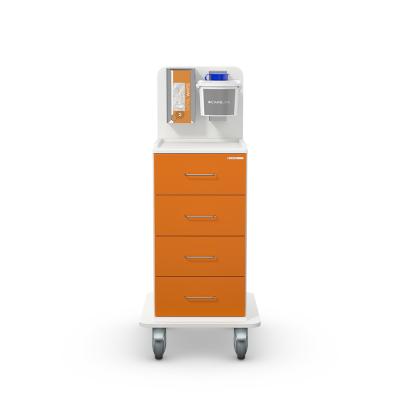 MEDICART Pflegewagen M114K-V3, Koppelbar Orange