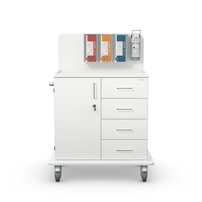 MEDICART Arbeitswagen DUO M133-V1, Weiß Weiß