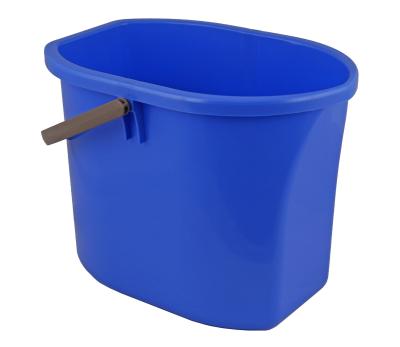 Putzeimer 12 Liter, mit Ausguss, Skalierung und Henkel, ideal für kleine Bodenwischsysteme, Maße: 36 