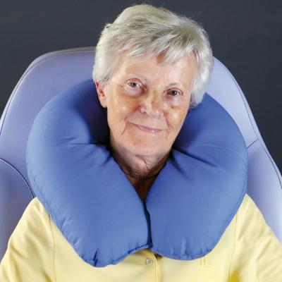 Halskissen mit Polystyrolkugel-Füllung, PU-Bezug 
