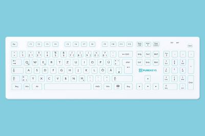 PUREKEYS - Tastatur, weiß 