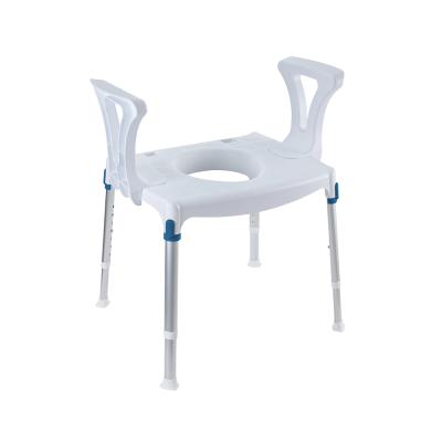 SMART Dusch- und Toilettenhocker mit Armlehnen, inkl. Abdeckung, max. Belastbarkeit 150 kg 