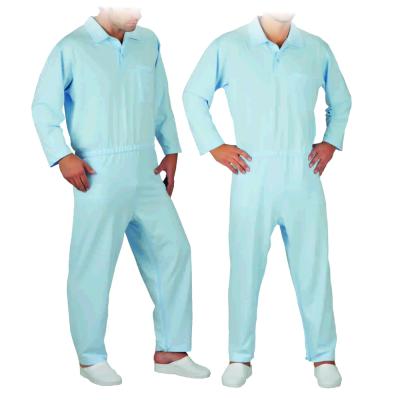 Pflegeoverall Herren mit Polokragen, Langarm, 
