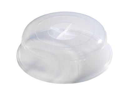 Tellerabdeckhaube für die Mikrowelle, Maße: Ø 26 x 6 cm, transparent 