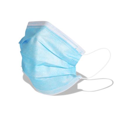 Medizinischer Mund- und Nasenschutz, 3-lagig, blau, 50 St./Box 
