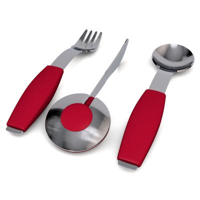 Ergonomisches Spezial-Besteck-Set, Rot Rot