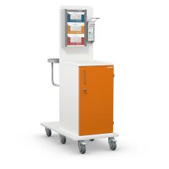 MEDICART Infektionswagen M103-V2, Orange Orange