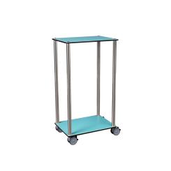MEDICART Etagenwagen V12, mit 2 Böden Blau