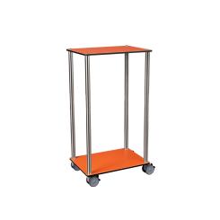 MEDICART Etagenwagen V12, mit 2 Böden Orange
