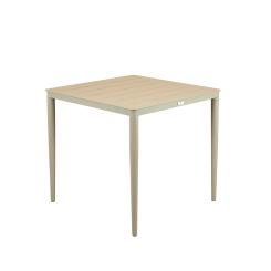 Tisch Dego 80x80cm, Farbe Taupe 