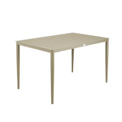 Tisch Dego 130x80cm, Farbe Taupe 