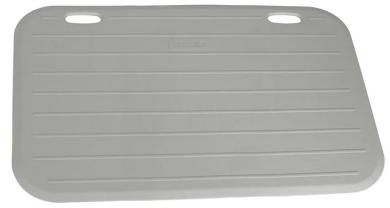 Sensormatte 700x400 mm, rechteckig, Farbe grau, mit offenen Kabelenden, Matte zur Rufauslösung durch 