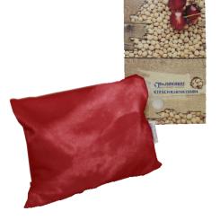 Kirschkernkissen 20 x 30 cm, mit Flauschbezug: Bordeaux 