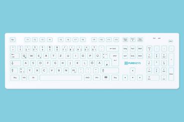 PUREKEYS - Tastatur, weiß 