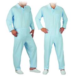 Pflegeoverall Herren mit Polokragen, Langarm, 