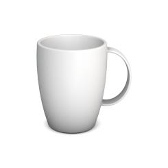 Ornamin Kaffeebecher 420,Weiß Weiß