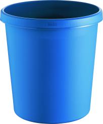 Objekt Papierkorb 18 Liter, Farbe Blau, Ø 30 cm, Höhe 32 cm, aus dickwandigem, schlagfestem, recy 