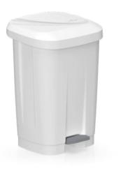 Treteimer, weiß, 50 Liter 