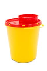 Kanülenabwurfbehälter 1,5 Liter mit Deckel 