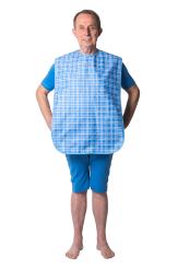 Ess-Schürze blau/weiß kariert 