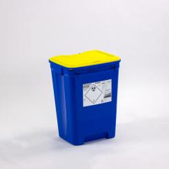 Krankenhausabfallbehälter 50 Liter, Maße: 400 x 330 x 300 mm, speziell für Krankenhausabfälle, keine 