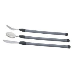BESTECKSET MIT BIEGSAMEM GRIFF, Silber Silber