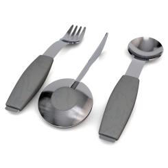 Ergonomisches Spezial-Besteck-Set,Silber Silber