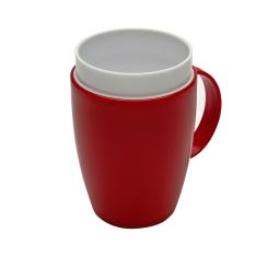 Ornamin Thermobecher Vital 905, 160 ml, Farbe rot-weiß, 10 Stück / Pack 