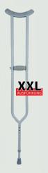 Achselkrücke aus beschichtetem Stahlrohr, höhenverstellbar, XXL 