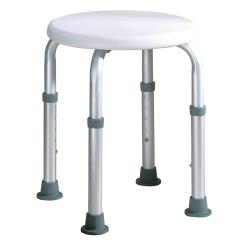 AQUASAFE® Duschhocker Rund, weiß, Max. Belastbarkeit: 136 kg 