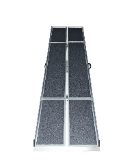 DOPPELFALT-Rampe aus Aluminium, zweifach faltbar 